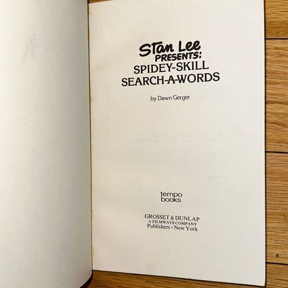 Stan Lee Presents Spidey-Skill Search-A-Words VTG 1970s Marvel Comics crossword - Picture 5 of 8